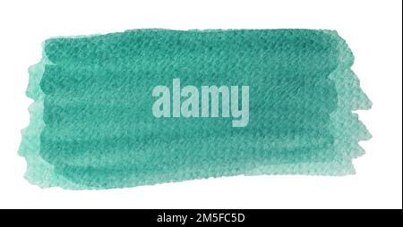 verde blu acquerello astratto pittura a mano sfondo spot Foto Stock