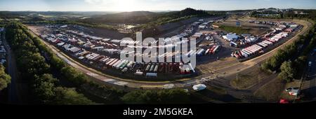 ADAC Truck Grand Prix 2022, Truckercamp. Circuito di Nuerburgring, Renania-Palatinato, Germania Foto Stock
