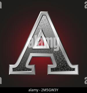 Vettore di lettere metalliche Illustrazione Vettoriale