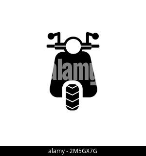 Vettore icona motocicletta isolato su sfondo bianco Illustrazione Vettoriale