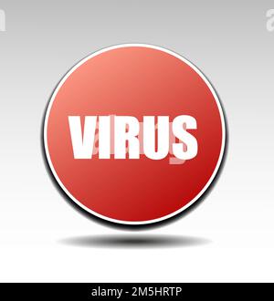 Stop virus vettore segno Illustrazione Vettoriale