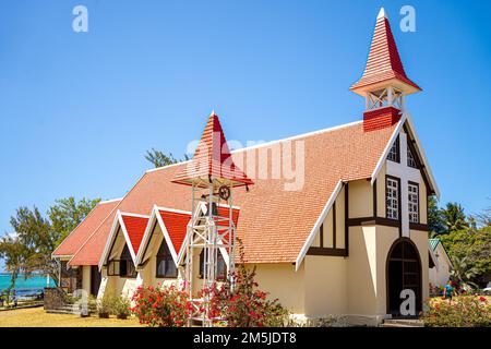 Dicembre 2022 Mauritius l'attrazione torista della Chiesa Rossa Foto Stock