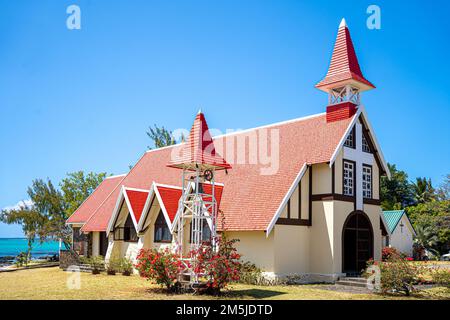 Dicembre 2022 Mauritius l'attrazione torista della Chiesa Rossa Foto Stock