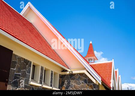 Dicembre 2022 Mauritius l'attrazione torista della Chiesa Rossa Foto Stock