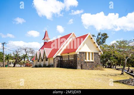 Dicembre 2022 Mauritius l'attrazione torista della Chiesa Rossa Foto Stock