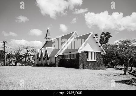 Dicembre 2022 Mauritius l'attrazione torista della Chiesa Rossa Foto Stock