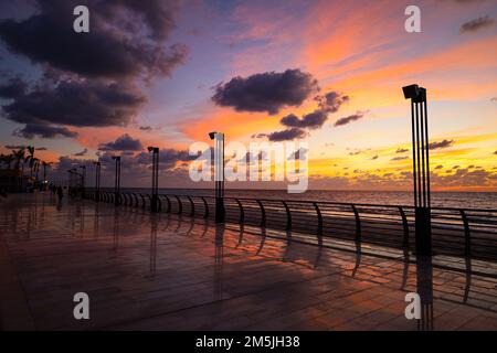 Jeddah Art Promenade. Jeddah City New Beach, Arabia Saudita Foto Stock
