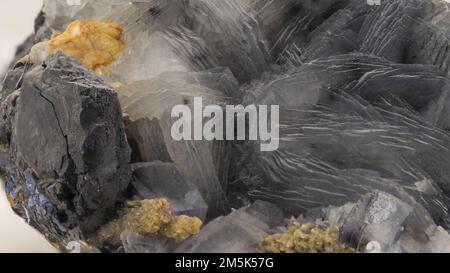 Barite minerale campione, macro foto, rock immagine Foto Stock