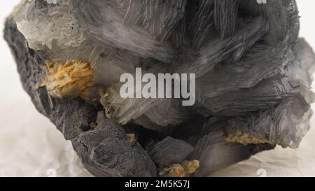 Campione minerale di barite. Campione di roccia, collezione di minerali Foto Stock