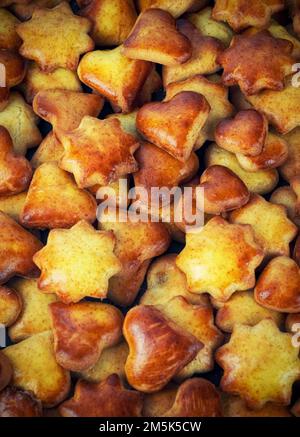 dettaglio del cibo di base dei biscotti al miele Foto Stock