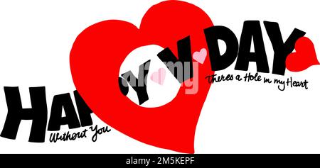 felice grafica di san valentino Illustrazione Vettoriale