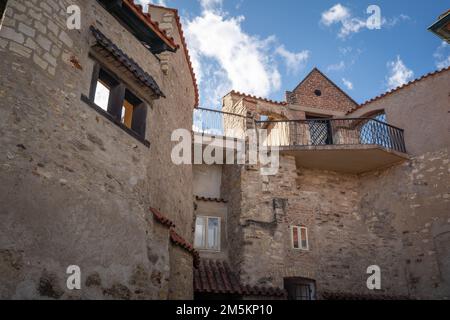 Golden Lane al Castello di Praga - Praga, Repubblica Ceca Foto Stock