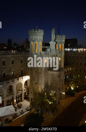 Il tetto di Notre Dame di Gerusalemme, Israele. Foto Stock