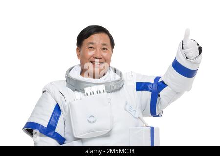 Capannone vecchi astronauti maschi Foto Stock