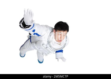 Capannone astronauti maschi di mezza età Foto Stock