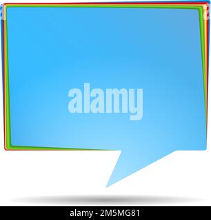 Banner bolla vocale astratta, illustrazione vettoriale eps10 Illustrazione Vettoriale