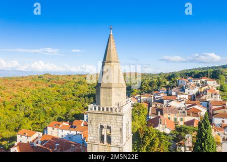 Città di Dobrinj su Krk in Croazia Foto Stock