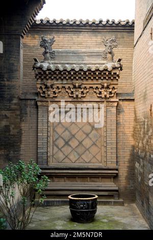 L'architettura tradizionale di Ping Yao, Shanxi Foto Stock