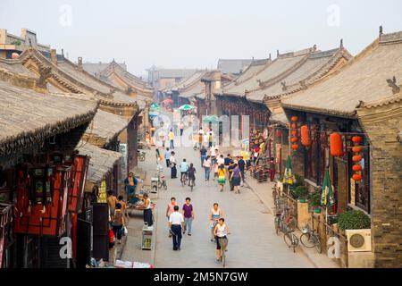 Strada di Ping Yao Foto Stock