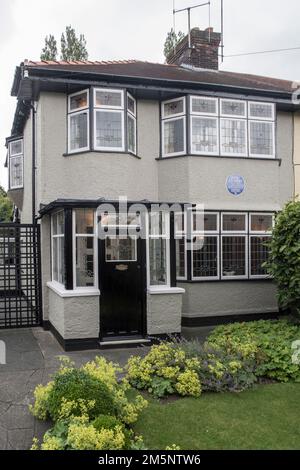 Mendips 251 Menlove Avenue la casa d'infanzia di John Lennon a Woolton a Liverpool Foto Stock
