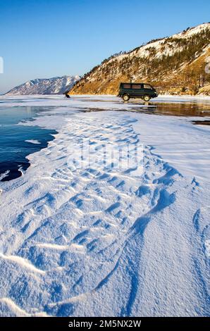Lago Baikal, Parco Nazionale di Pribaikalsky, Provincia di Irkutsk, Siberia, Russia Foto Stock