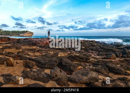 PACIFIC OCEAN GRAND HYATT RESORT & SPA KOLOA KAUAI HAWAII USA Foto Stock