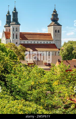 Cupola della Chiesa di Visby sull'isola di Gotland, Svezia Foto Stock