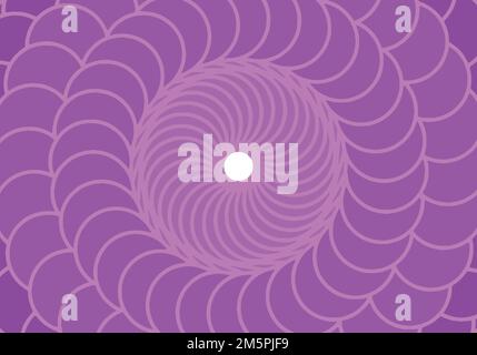 sfondo astratto con cerchi viola. Illustrazione vettoriale. Illustrazione Vettoriale