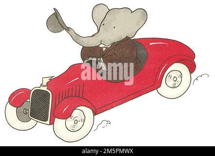 Jean de Brunhoff - Babar l'elefante Foto Stock