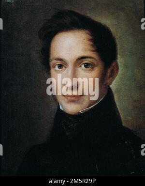 Ritratto di Alexander Herzen - scrittore e Pensatore russo conosciuto come Padre del socialismo russo. Pubblicista rivoluzionario russo, scrittore, insegnante, Phil Foto Stock