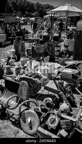 Fiera dell'antiquariato a Cardededeu, Barcellona, Catalogna, Spagna. Foto Stock