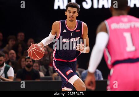 Victor Wembanyama del Team France durante l'All Star Game di Gorillas 2022 tra Team France e Team World il 29 dicembre 2022 all'Accor Arena di Bercy, Parigi, Francia - Foto Jean Catuffe / DPPI Foto Stock