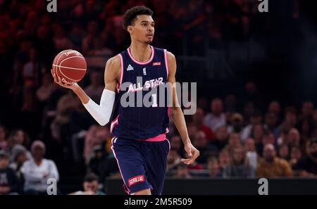 Victor Wembanyama del Team France durante l'All Star Game di Gorillas 2022 tra Team France e Team World il 29 dicembre 2022 all'Accor Arena di Bercy, Parigi, Francia - Foto Jean Catuffe / DPPI Foto Stock