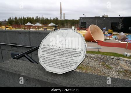 12 2022 novembre, Sudbury Ontario Canada. Il Big Nickel si trova presso il Dynamic Earth Science Museum, Luke Durda/Alamy Foto Stock