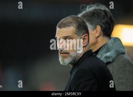 Swansea.com Stadium, Swansea, Regno Unito. 30th Dec, 2022. EFL Championship League Football, Swansea City contro Watford; Slaven Bilic manager di Watford Credit: Action Plus Sports/Alamy Live News Foto Stock