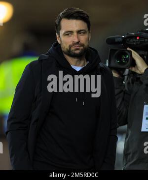 Swansea.com Stadium, Swansea, Regno Unito. 30th Dec, 2022. EFL Championship League Football, Swansea City contro Watford; Russell Martin manager di Swansea City Credit: Action Plus Sports/Alamy Live News Foto Stock