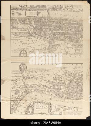 CIVITAS Londinum ano. dmi. MDLX da circitro. Vista dall'alto. "Pubblicato con la parte 67 di Cassell's Old & New London." "Nota: Questa mappa è un facsimile (ridotto) di quella vecchia di Ralph Aggas nel 1560." Londra nel regno della regina Elisabetta Vecchia e nuova Londra : una narrazione della sua storia, della sua gente e dei suoi luoghi. Londra nel regno della regina Elisabetta Vecchia e nuova Londra : una narrazione della sua storia, della sua gente e dei suoi luoghi, Inghilterra , Londra Foto Stock