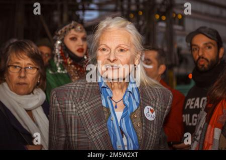 Ambasciata del Brasile, Londra, Regno Unito. 1st maggio 2019. Dame Vivienne Isabel Westwood. Foto Stock
