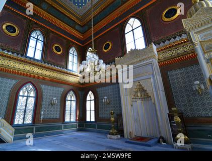 Moschea Yildiz Hamidiye, situata a Istanbul, Turchia, II Fu costruito da Abdülhamit nel 1886. Foto Stock