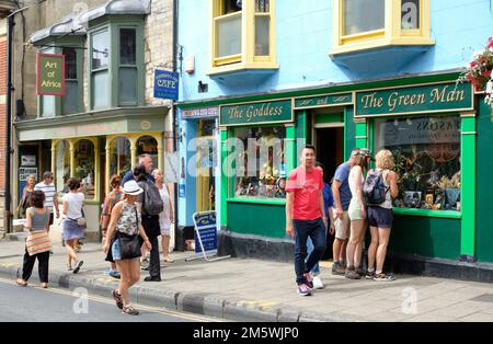 Il Green Man and Goddess Shop Glastonbury Foto Stock