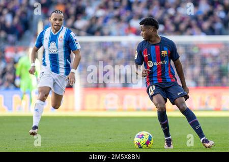 Barcellona, Spagna. 31st Dec, 2022. Spagnolo la Liga Santander partita di calcio FC Barcelona vs Espanyol allo stadio Camp Nou Barcellona, 31 Dicembre 2022 900/Cordon Press Credit: CORDON PRESS/Alamy Live News Foto Stock