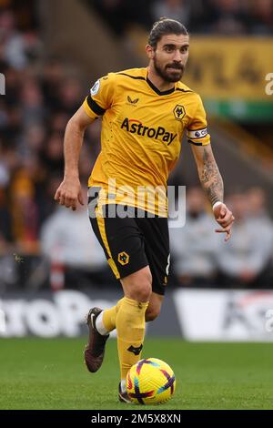 31st dicembre 2022; Molineux Stadium, Wolverhampton, West Midlands, Inghilterra; Premier League Football, Wolverhampton Wanderers contro Manchester United; Ruben Neves di Wolverhampton Wanderers Foto Stock