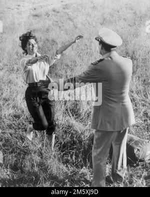 AVA Gardner, Gregory Peck, on-set of the Film, 'on the Beach', United Artists, 1959 Foto Stock