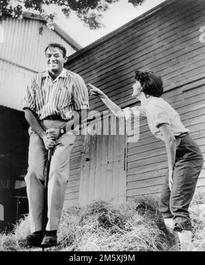 Gregory Peck, Ava Gardner, on-set of the Film, 'on the Beach', United Artists, 1959 Foto Stock