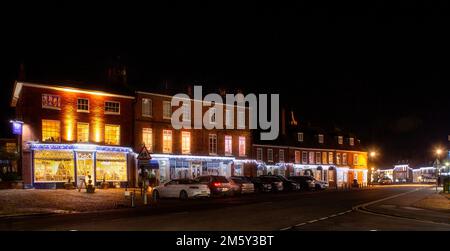 Woburn città di notte. Foto Stock