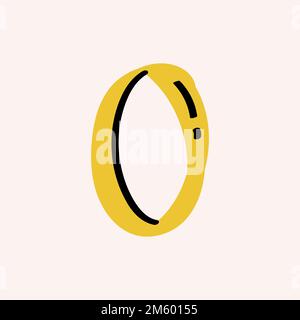 Vettore tipografico lettera o doodle Illustrazione Vettoriale