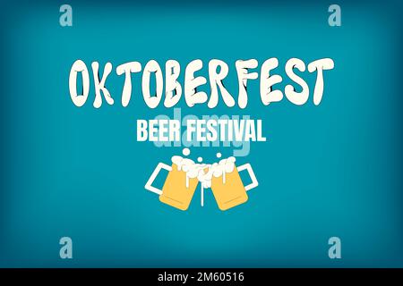 Oktoberfest festa della birra vettore celebrazione Illustrazione Vettoriale