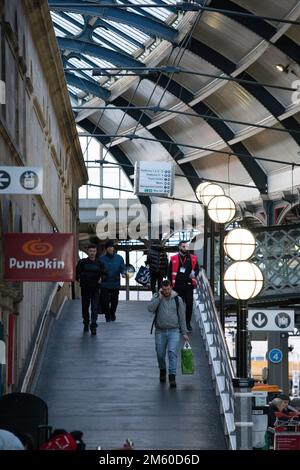 La stazione centrale di Newcastle Foto Stock