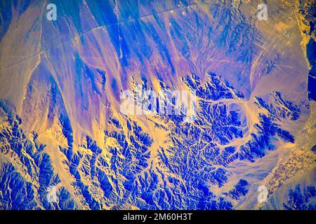 La bellezza del Perù. Per le linee guida sull'utilizzo della NASA: Fare riferimento a https://www.nasa.gov/multimedia/guidelines/index.htm Foto Stock