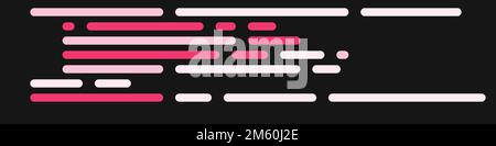 Codifica cartoon illustrazione vettoriale di linee simulate Illustrazione Vettoriale